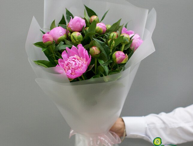Elegant Pink Peonies Bouquet